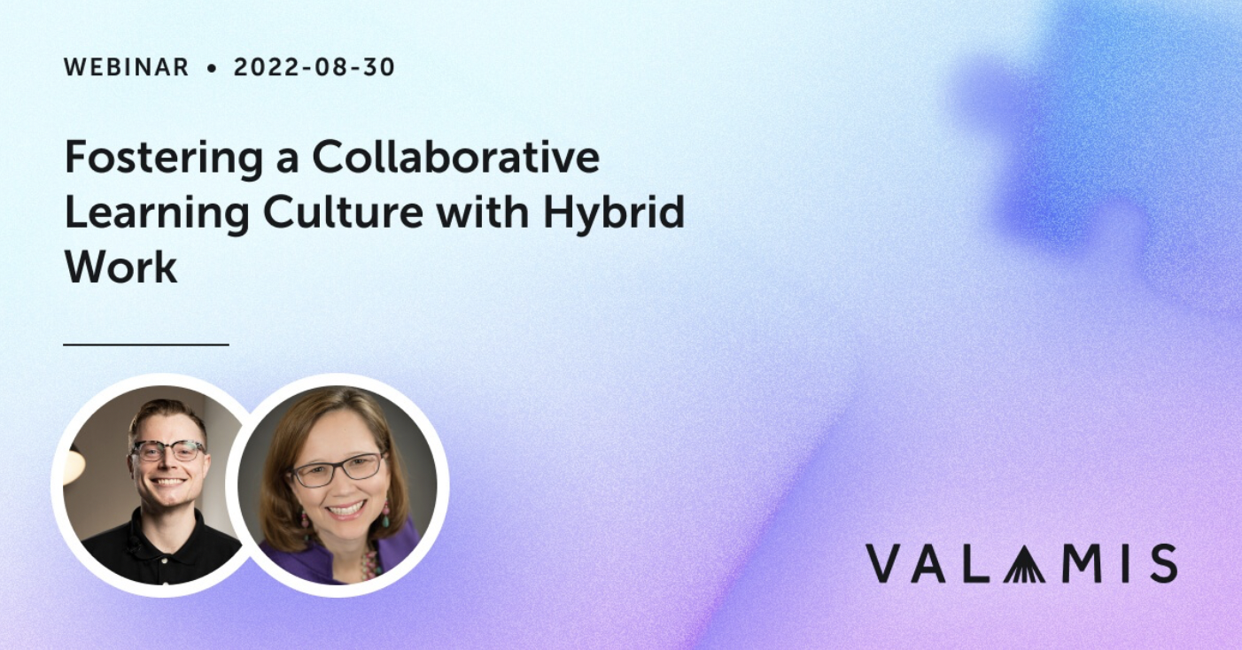 Valamis Webinar Fostering a Collaborative Learning Culture with Hybrid Work