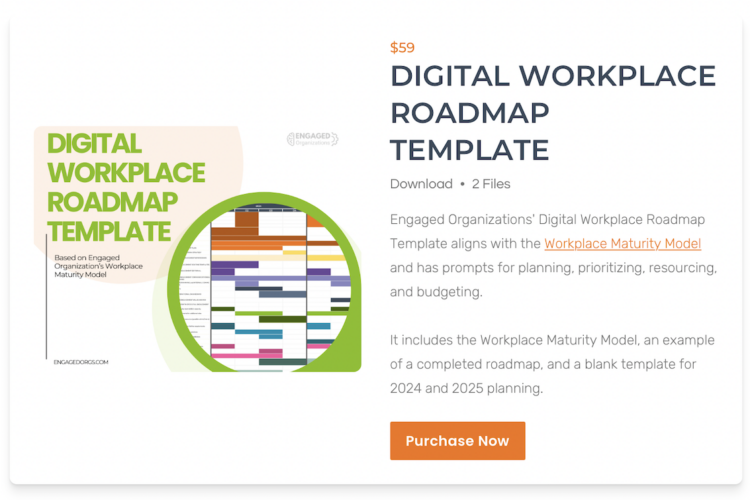 Digital Workplace Roadmap Template and Workplace Maturity Model